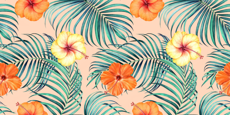 ToF Behang bloemen tropisch