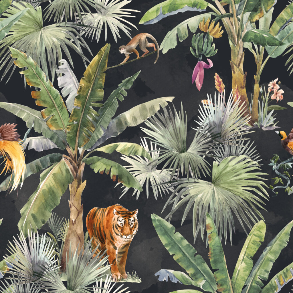 ToF Behang jungle dieren en planten