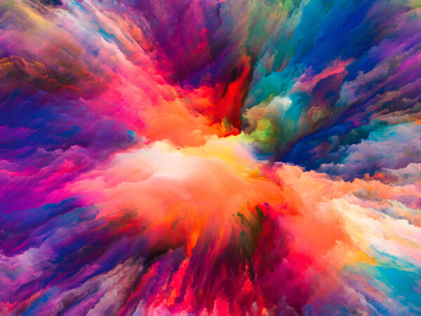 ToF Behang kleurexplosie met meerdere kleuren