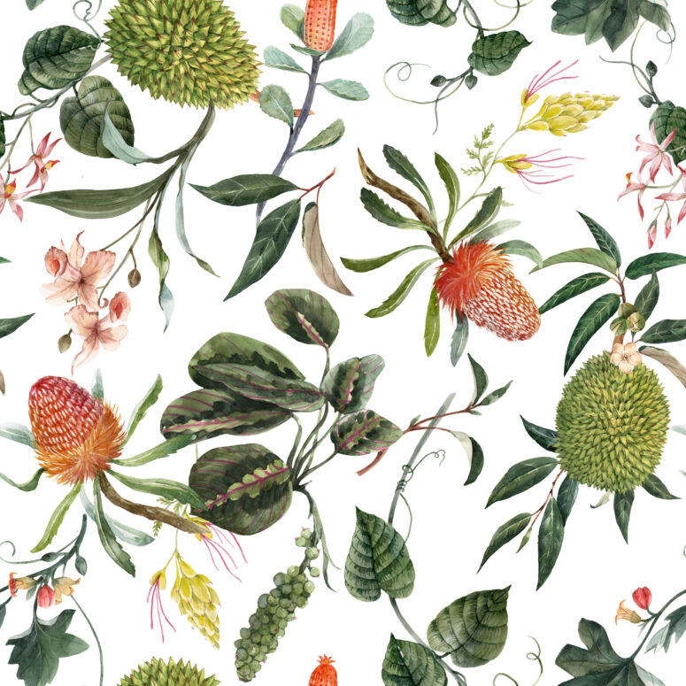 ToF Behang bloemen diverse soorten planten