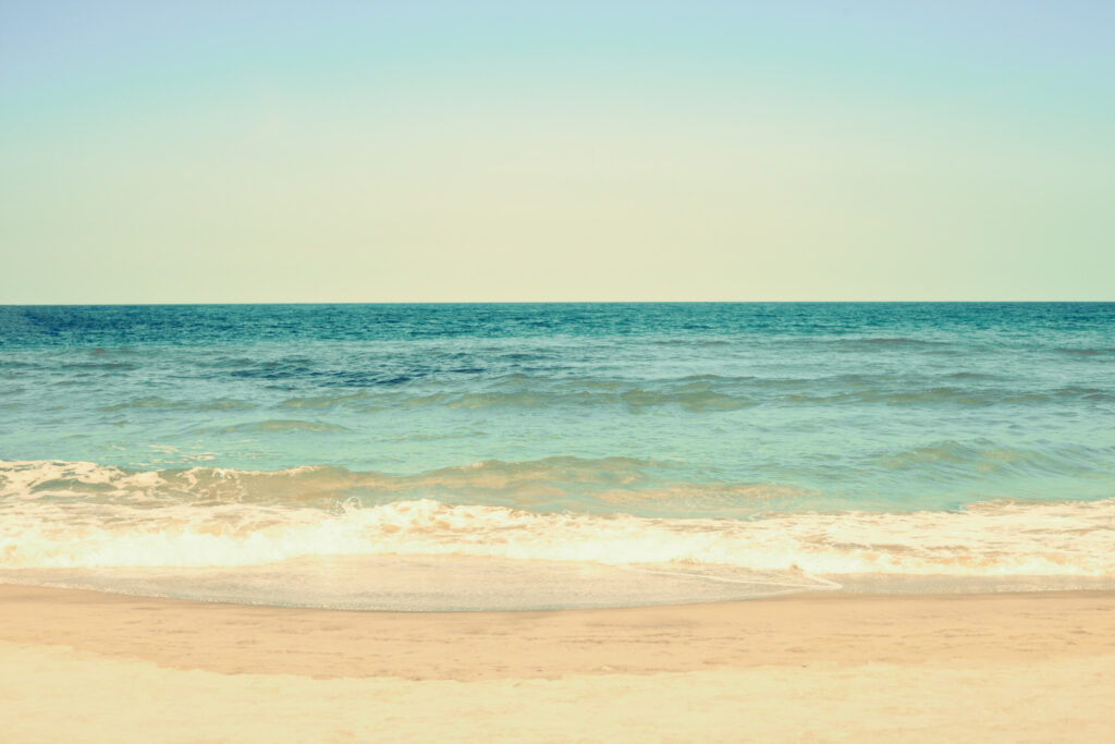 ToF Behang strand met zeewater