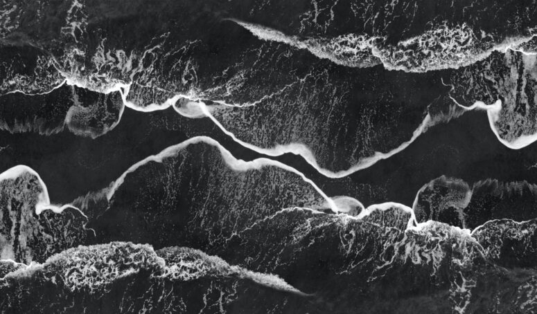 ToF Fotobehang zwart-wit rotsformatie