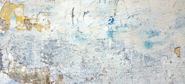 ToF Fotobehang beton muur met blauw en wit