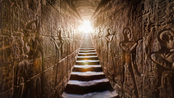 ToF Fotobehang Egypte piramide gangen