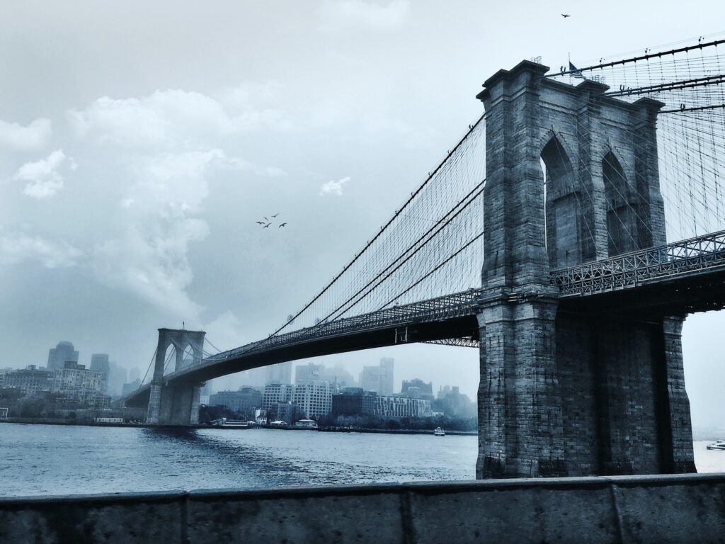 ToF Fotobehang New York Brooklyn met stad