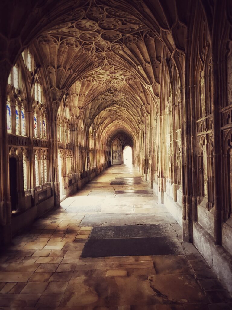 ToF Fotobehang gebouwen kathedraal van Gloucester in Engeland
