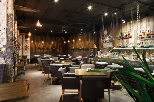 ToF Fotobehang restaurant met bar