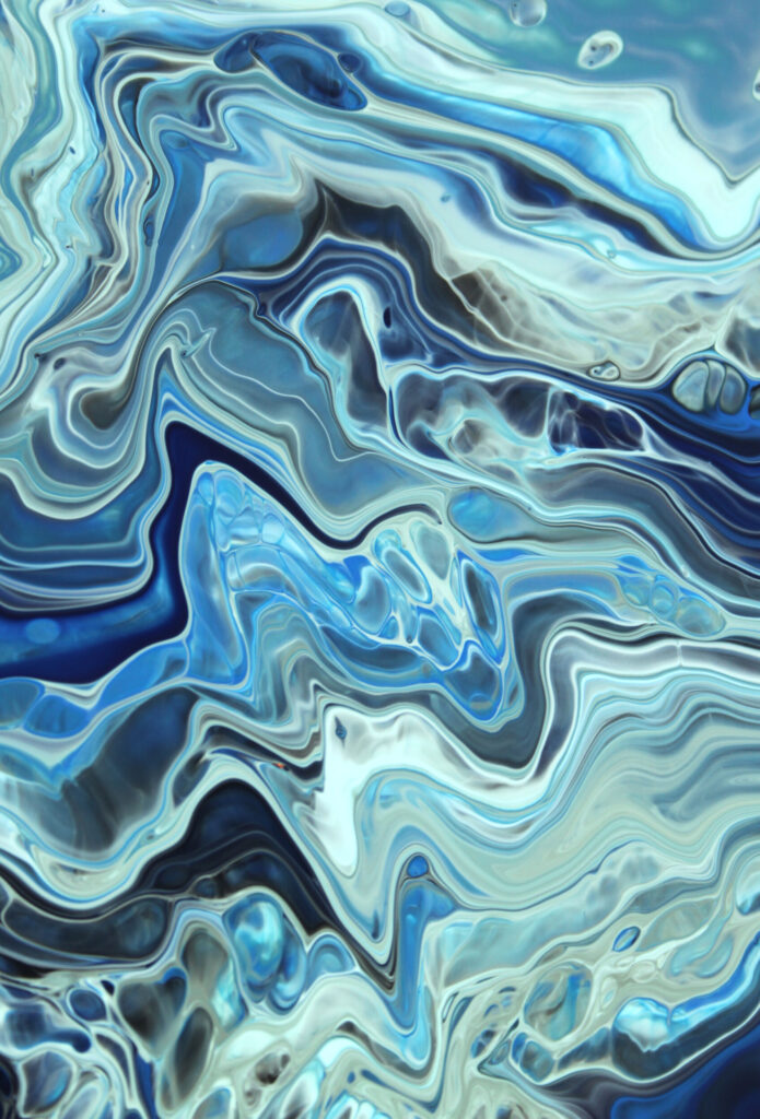 ToF Fotobehang natuur blauw marmeren structuur