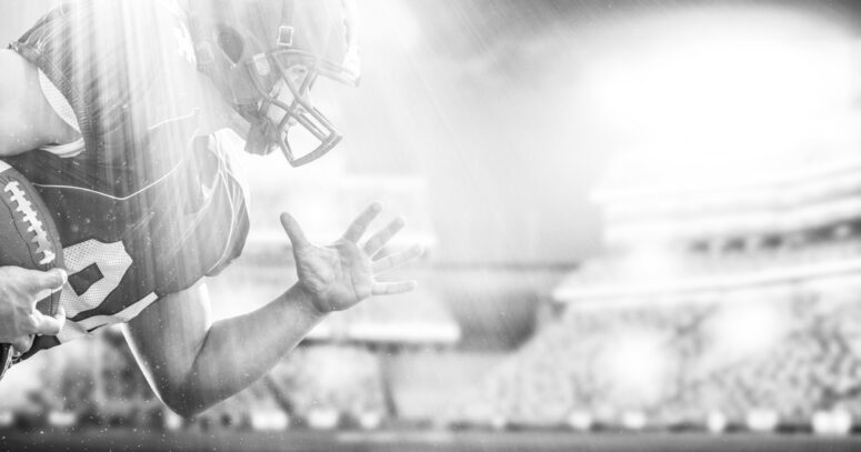 ToF Behang sport American football speler loopt met bal