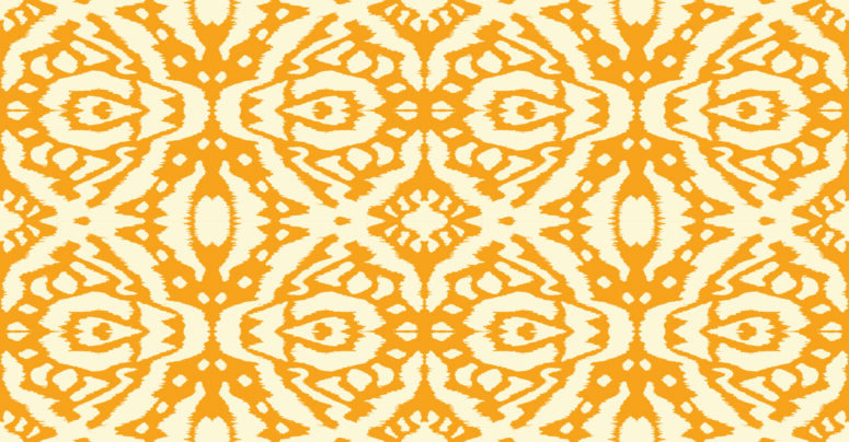 ToF Behang bohemian shibori-print en strepen