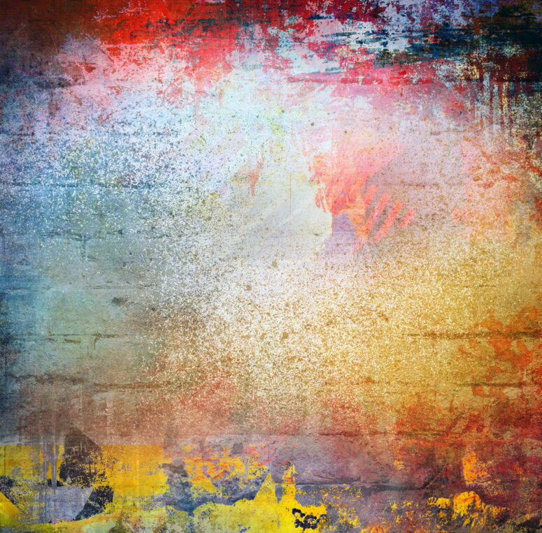 ToF Behang graffiti kleurexplosie op muur