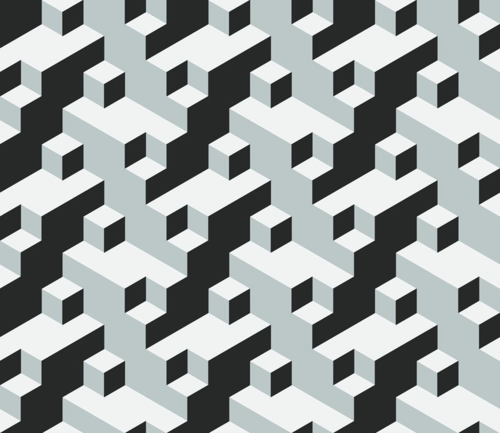 ToF Behang kunst stijl isometrisch patroon