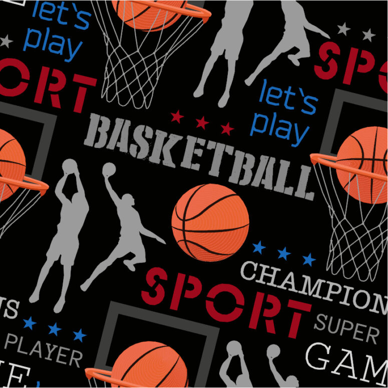 ToF Behang sport basketbal patroon