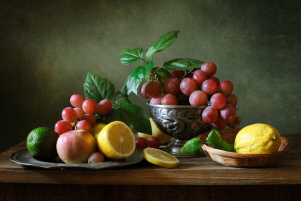 ToF Behang schilderij stilleven met fruit