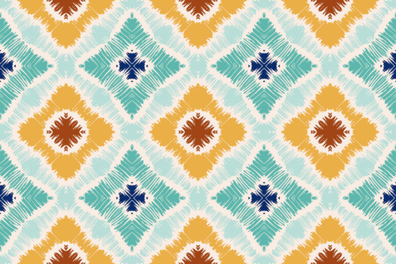 ToF Behang bohemian gestreept patroon in Azteekse stijl