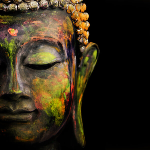 ToF Fotobehang Boeddha kleurrijk