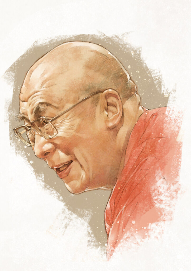 ToF Behang Boeddha Dalai Lama