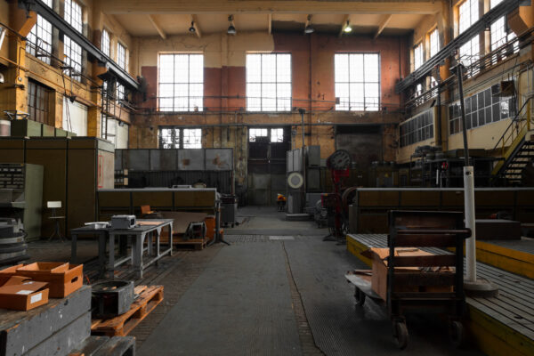 ToF Fotobehang industrieel hal fabriek
