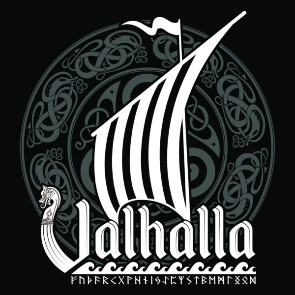 ToF Behang mensen Vikingen logo valhalla