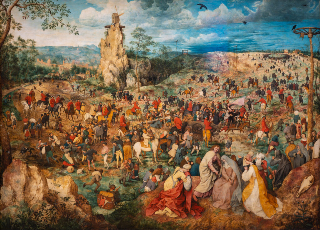 ToF Behang schilderij De kruisdraging, Jheronimus Bosch