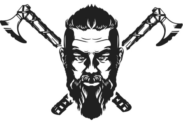 ToF Behang mensen Viking logo