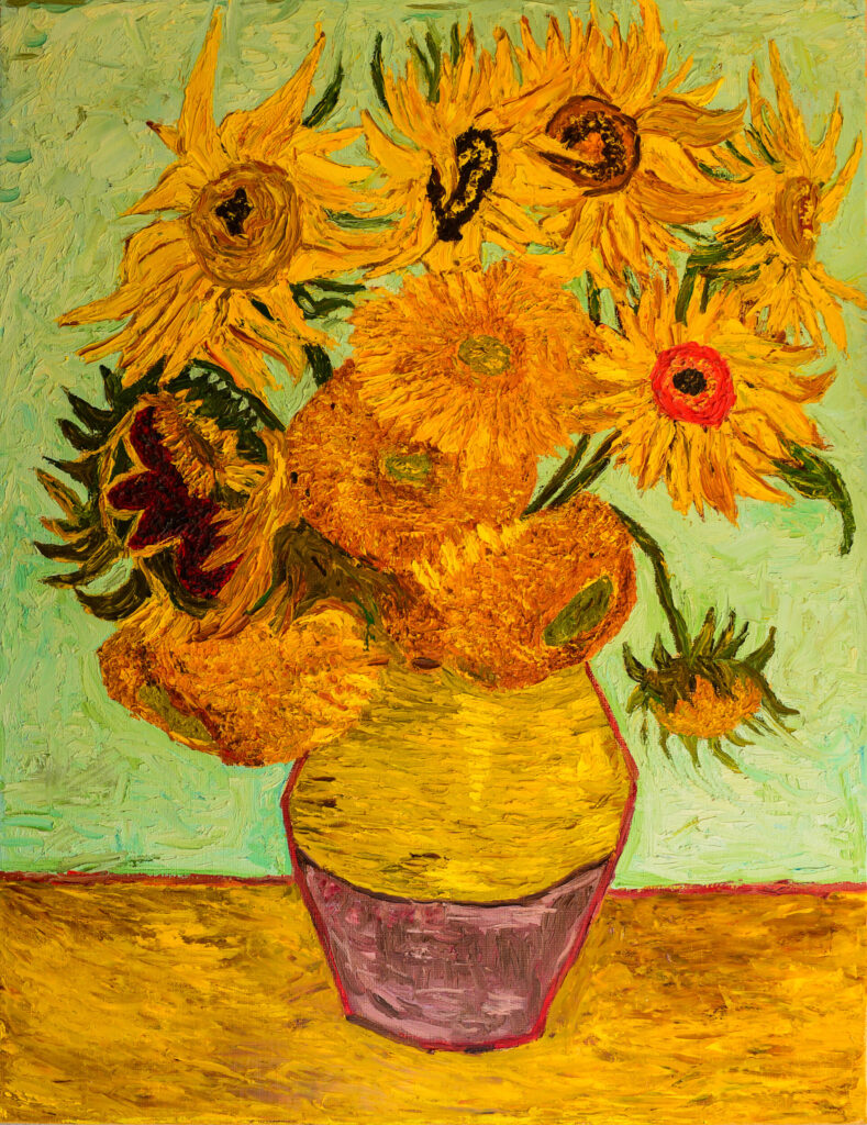 ToF Behang schilderij De zonnebloemenschilder, Paul Gauguin