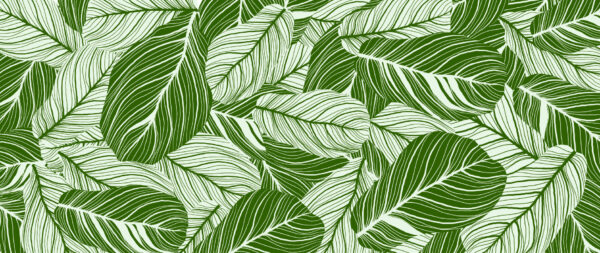 ToF Behang jungle blad groen