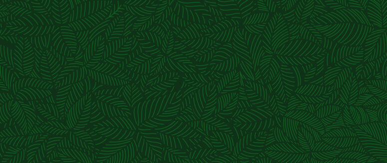 ToF Behang jungle bladeren groen met witte lijnen