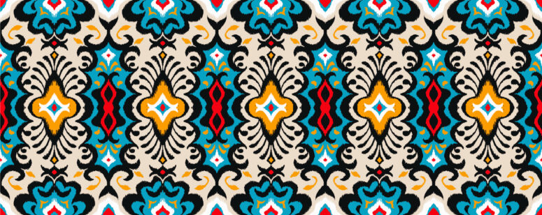 ToF Behang bohemian naadloos patroon met paisley ornament