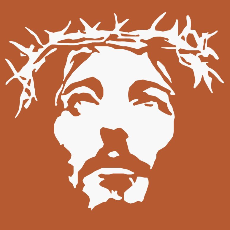 ToF Behang cultuur Heer Jezus kijkt naar de lucht