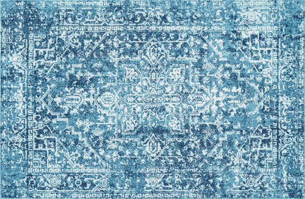 ToF Behang vintage blauw tapijt