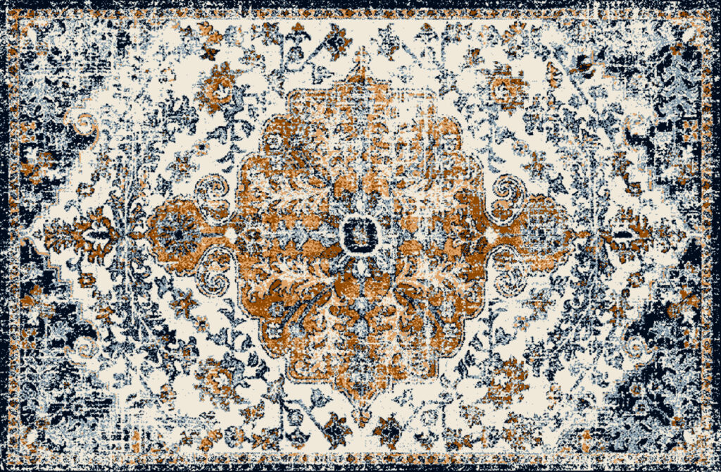 ToF Behang vintage oranje tapijt