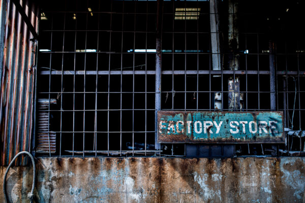 ToF Fotobehang industrieel oude staalfabriek retro fotografie Industrieel