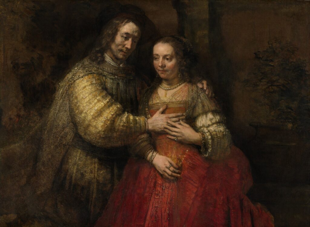 ToF Behang schilderij Het Joodse meisje, Rembrandt van Rijn