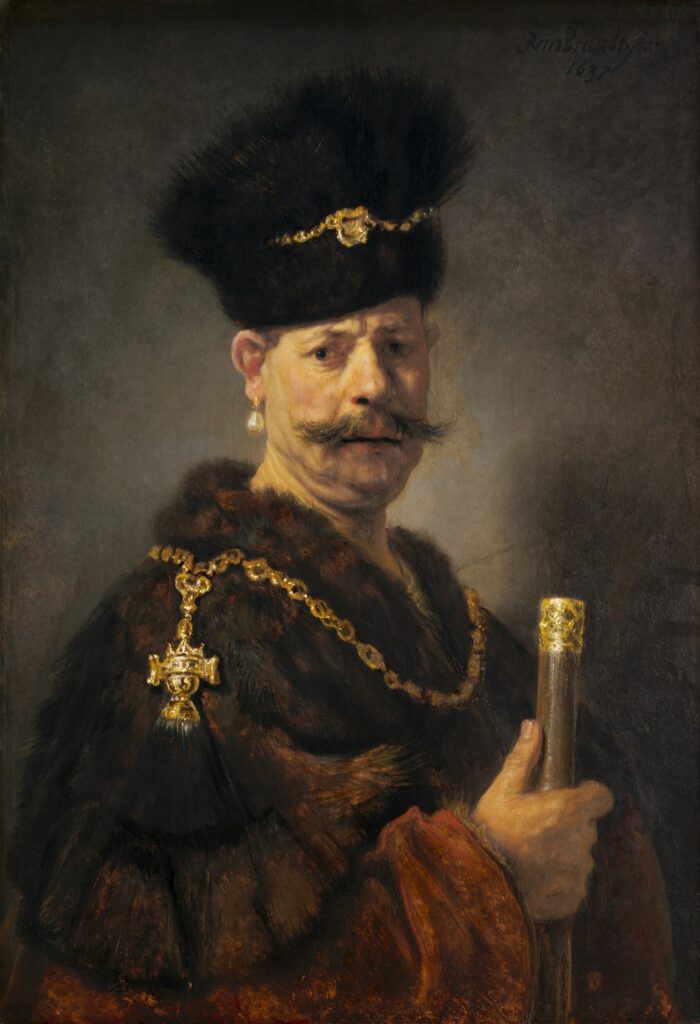 ToF Behang schilderij Een Poolse edelman, Rembrandt van Rijn