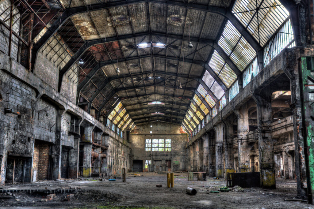 ToF Fotobehang industrieel oude fabriekshal