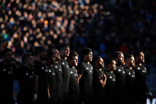 ToF Behang sport Nieuw-Zeelands rugbyteam tijdens volkslied