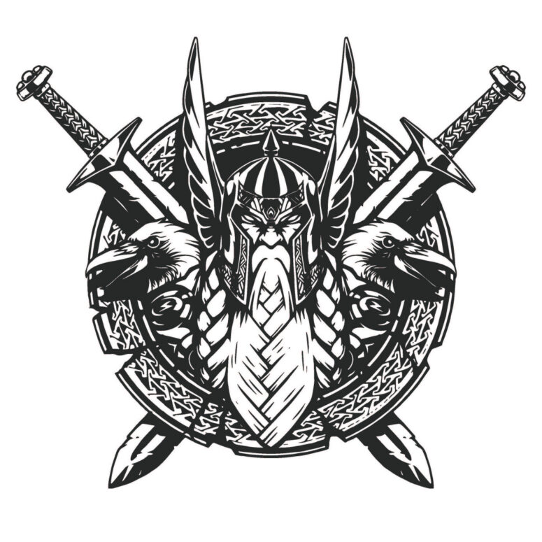 ToF Behang mensen Vikingenlogo