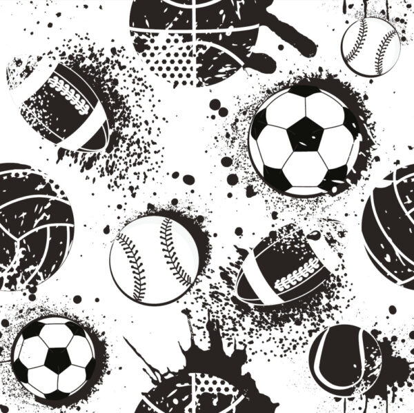 ToF Behang sport abstract voetbalpatroon voor jongens