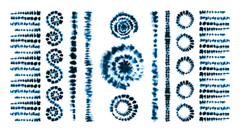 ToF Behang bohemian print in shibori-stijl