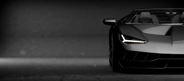 ToF Fotobehang sport zwarte Lamborghini