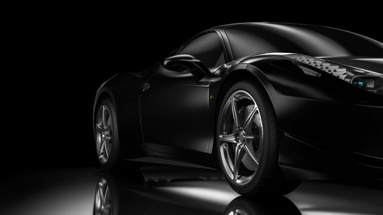 ToF Behang sport donkere achtergrond met auto