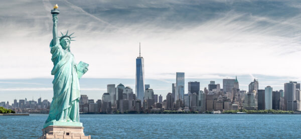 ToF Behang New York Vrijheidsbeeld skyline