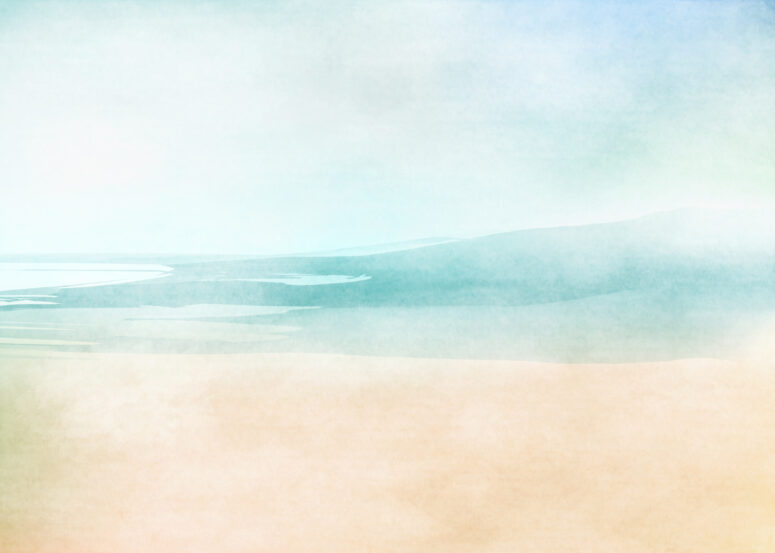 ToF Behang strand schilderij