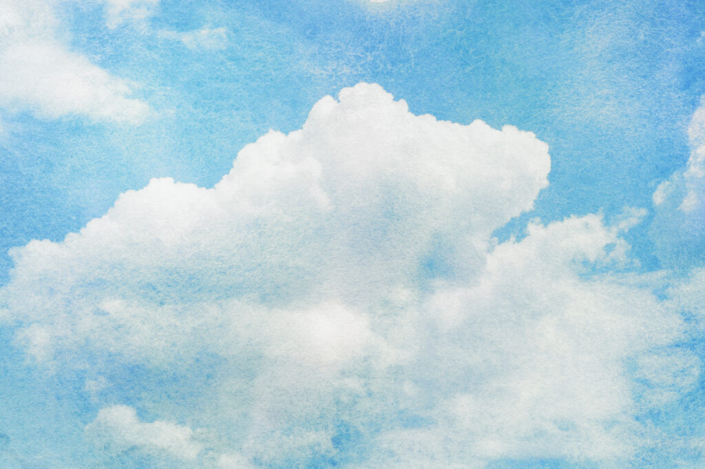 ToF Behang wolken geschilderd