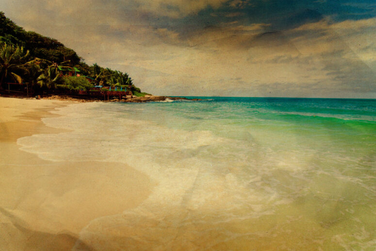 ToF Behang strand vintage look