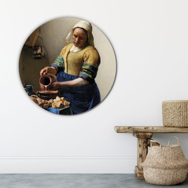 ToF Behangcirkel Het melkmeisje, Johannes Vermeer