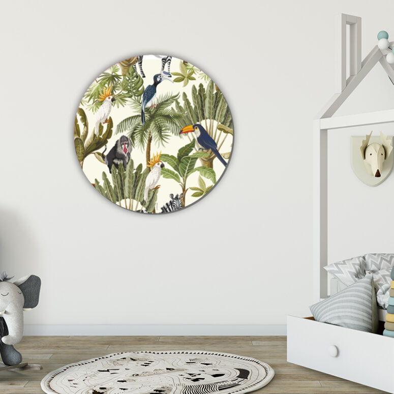 ToF Behangcirkel jungle dieren