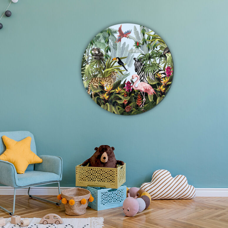 ToF Behangcirkel jungle met dieren