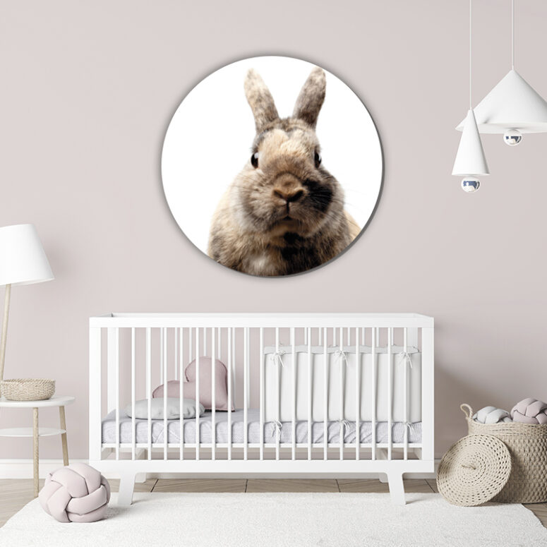ToF Behangcirkel dieren klein konijn